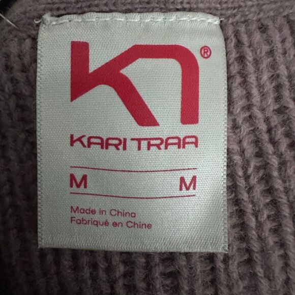 Kari Traa Agnes Knit 1/4 Zip Wool Blend Sweater Size Medium - Picture 4 of 12